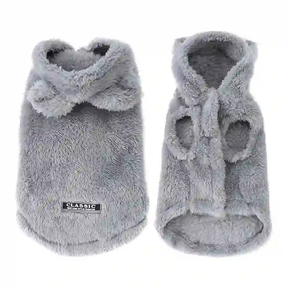 Cozy Fleece Hoodie Coat for Dogs & Cats